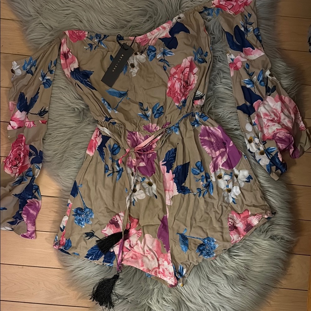 Floral Off-Shoulder Women Top
